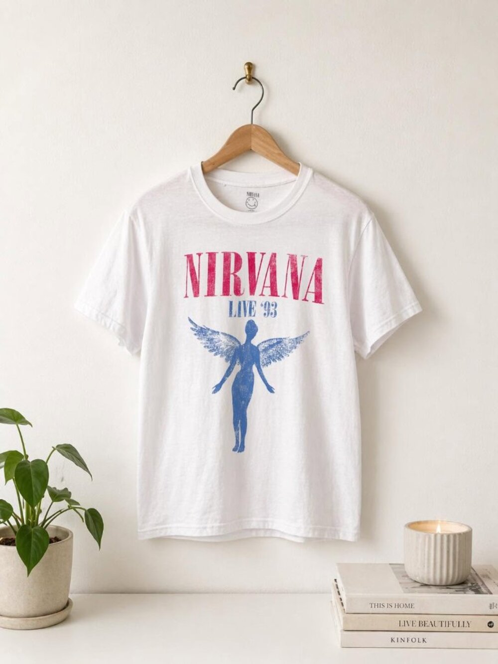 Nirvana - Live 93 Graphic Tee | Size Medium | White